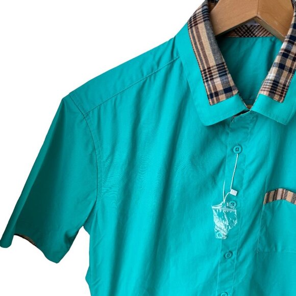 Coofandy size small short sleeve button up shirt - Picture 2 of 4